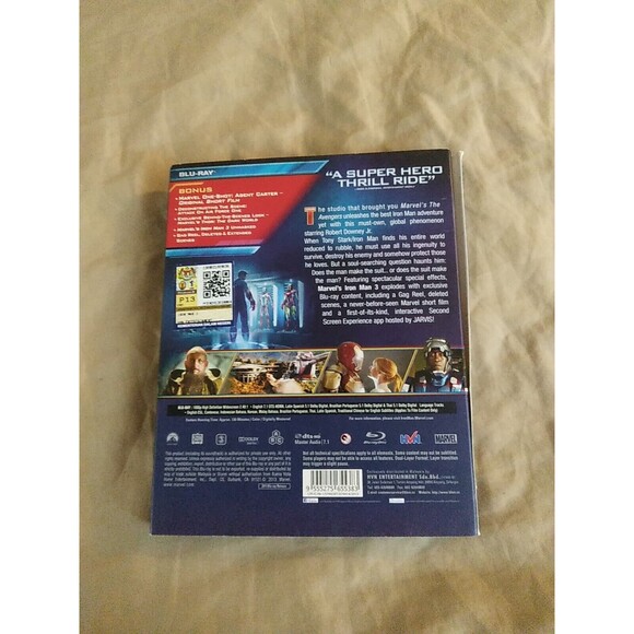 Iron Man 3 Blu Ray Pre Owned - Picture 2 of 4